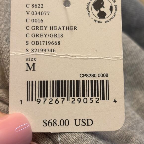 FREE PEOPLE NWT Best Of Cropped Gray Joggers Size Medium - Picture 6 of 8